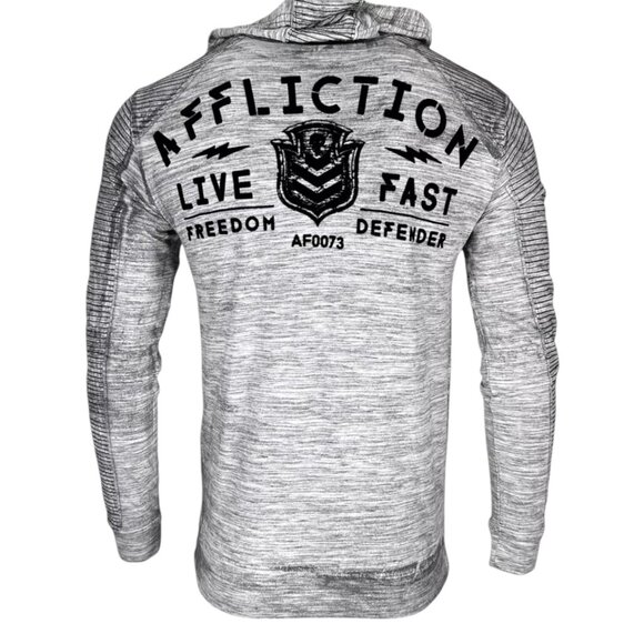 Affliction Men's Lightweight Hoodie Sweatshirt Value Freedom - Picture 3 of 7